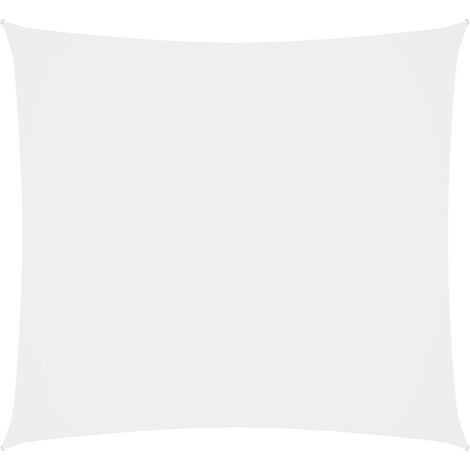Voile de parasol,Voile d'ombrage pour Jardin Balcon en Tissu Oxford carré 6x6 m Blanc -13217