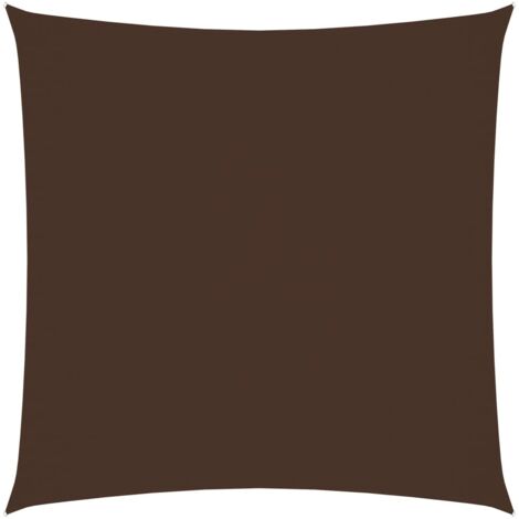 Voile de parasol,Voile d'ombrage pour Jardin Balcon en Tissu Oxford carré 6x6 m Marron -77845