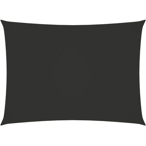Voile de parasol,Voile d'ombrage pour Jardin Balcon en Tissu Oxford rectangulaire 2,5x4,5m Anthracite -64340