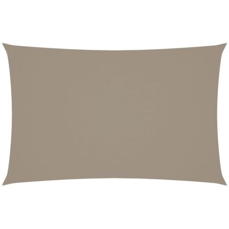 Voile de parasol,Voile d'ombrage pour Jardin Balcon en Tissu Oxford rectangulaire 2,5x5 m Taupe -83770
