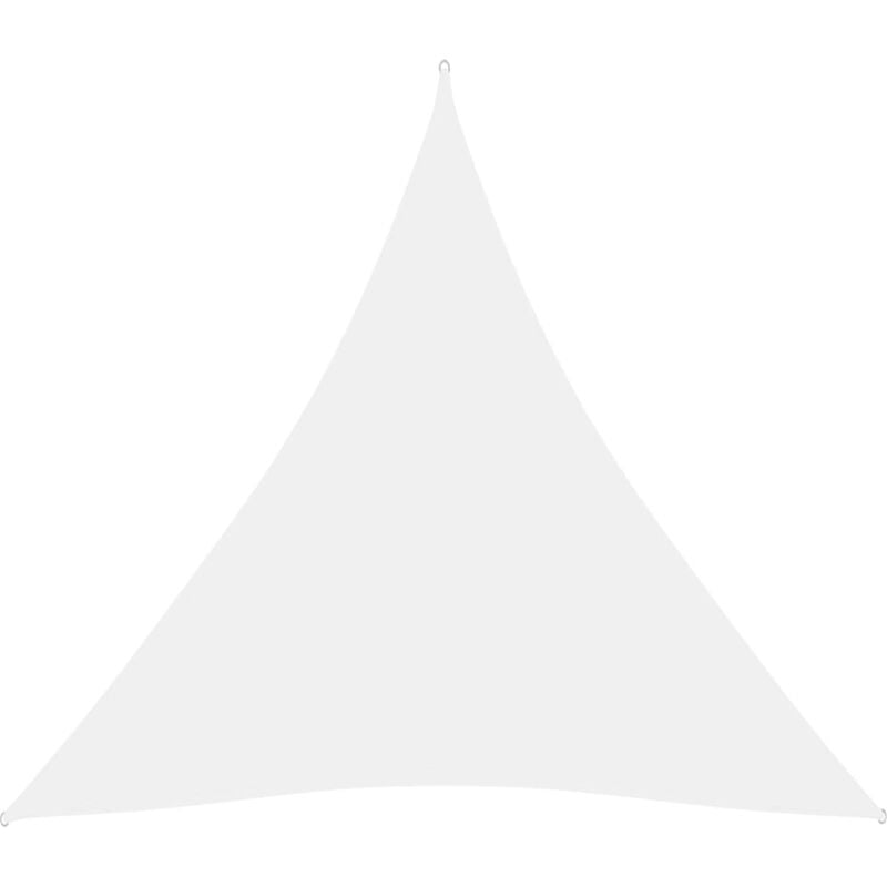 Doc&et² - Voile de parasol Tissu Oxford triangulaire 3x3x3 m Blanc - Blanc
