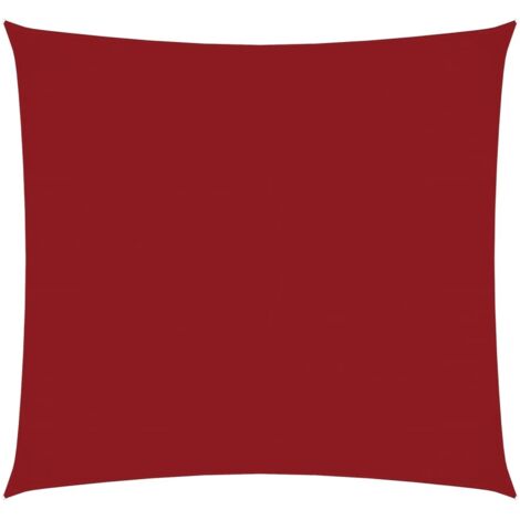 Voile de parasol，Voile d'ombrage，Toile d'ombrage tissu oxford carré 4x4 m rouge CFW88751