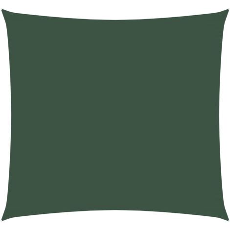 Voile de parasol，Voile d'ombrage，Toile d'ombrage tissu oxford carré 4x4 m vert foncé CFW34004