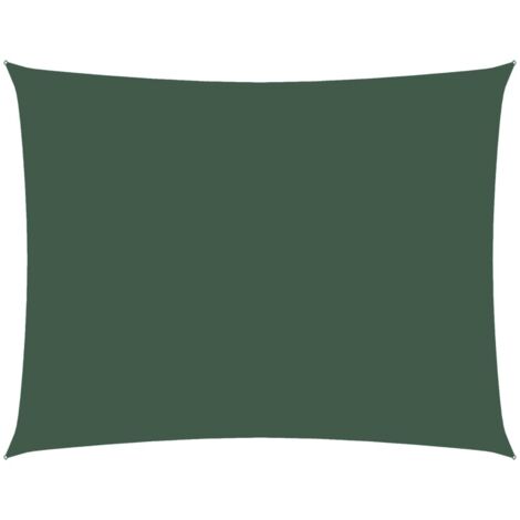 Voile de parasol，Voile d'ombrage，Toile d'ombrage tissu oxford rectangulaire 2,5x3,5m vert foncé CFW76835