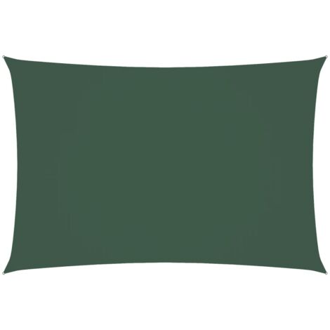 Voile de parasol，Voile d'ombrage，Toile d'ombrage tissu oxford rectangulaire 2,5x4,5m vert foncé CFW84630