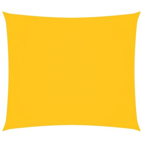 Voile de parasol，Voile d'ombrage，Toile d'ombrage tissu oxford rectangulaire 2x2,5 m jaune CFW15372