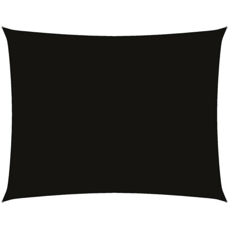 Voile de parasol，Voile d'ombrage，Toile d'ombrage tissu oxford rectangulaire 2x3,5 m noir CFW41367