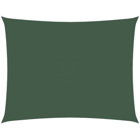 Voile de parasol，Voile d'ombrage，Toile d'ombrage tissu oxford rectangulaire 2x3,5 m vert foncé CFW12281