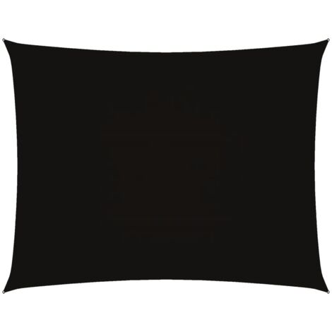 Voile de parasol，Voile d'ombrage，Toile d'ombrage tissu oxford rectangulaire 3,5x5 m noir CFW22120