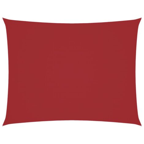 Voile de parasol，Voile d'ombrage，Toile d'ombrage tissu oxford rectangulaire 3x4 m rouge CFW57112