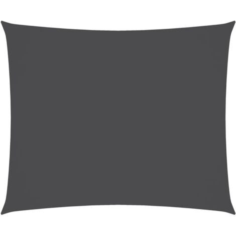 Voile de parasol，Voile d'ombrage，Toile d'ombrage tissu oxford rectangulaire 4x5 m anthracite CFW33831
