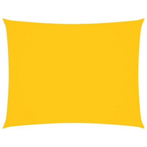 Voile de parasol，Voile d'ombrage，Toile d'ombrage tissu oxford rectangulaire 4x5 m jaune CFW87341