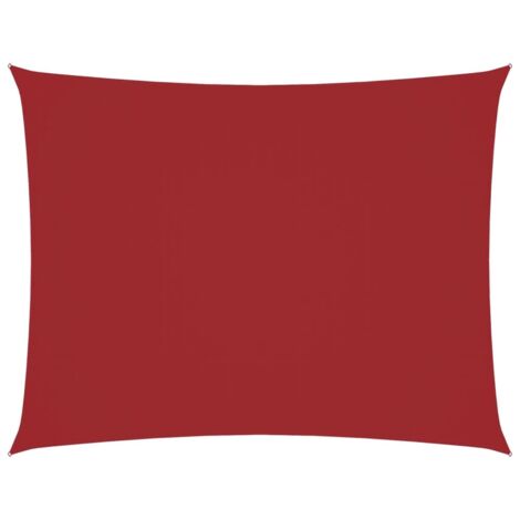 Voile de parasol，Voile d'ombrage，Toile d'ombrage tissu oxford rectangulaire 4x5 m rouge CFW29561