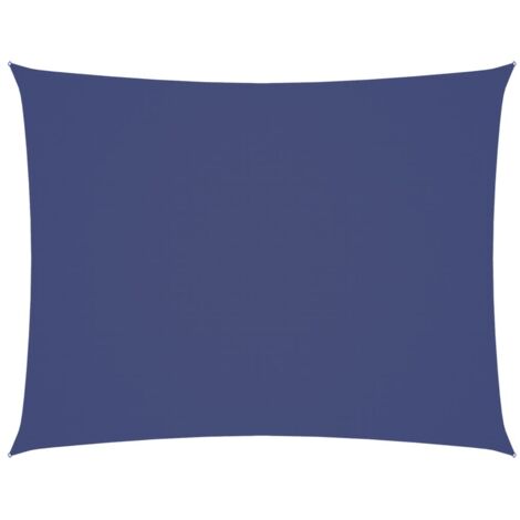 Voile de parasol，Voile d'ombrage，Toile d'ombrage Tissu Oxford rectangulaire 4x6 m Bleu CFW71141
