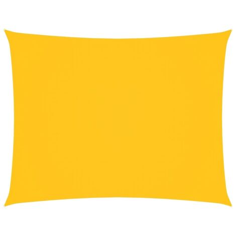 Voile de parasol，Voile d'ombrage，Toile d'ombrage tissu oxford rectangulaire 4x6 m jaune CFW59771