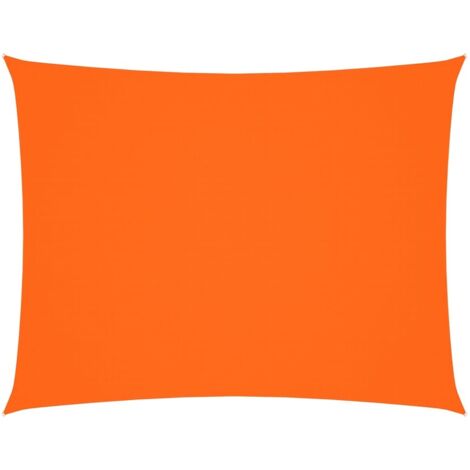 Voile de parasol，Voile d'ombrage，Toile d'ombrage tissu oxford rectangulaire 5x6 m orange CFW31883