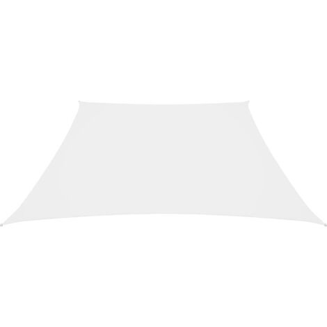 Voile de parasol,Voile d'ombrage,Toile d'ombrage Tissu Oxford trapèze 2/4x3 m Blanc CFW82429