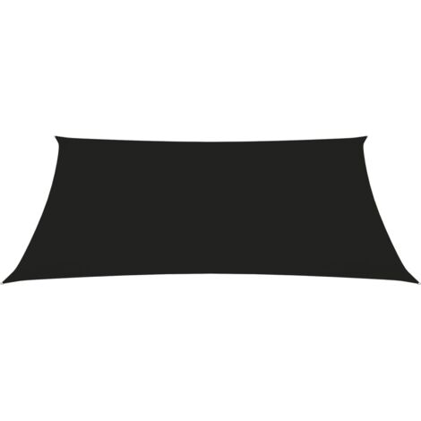Voile de parasol,Voile d'ombrage,Toile d'ombrage Tissu Oxford trapèze 2/4x3 m Noir CFW88115
