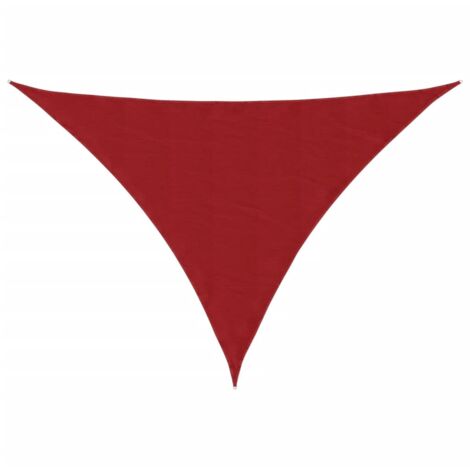Voile de parasol，Voile d'ombrage，Toile d'ombrage tissu oxford triangulaire 5x6x6 m rouge CFW69723
