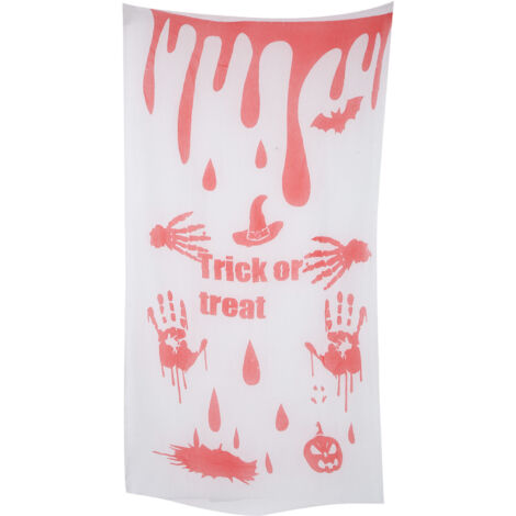 Voile d'Épouvante Halloween - Décoration Murale Effrayante Réutilisable pour Fête d'Horreur et Maison Hantée