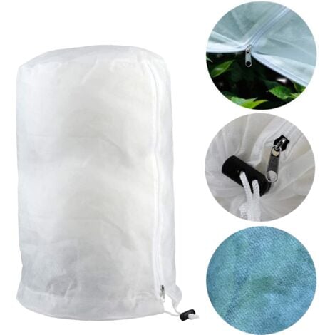 AIPERQ Voile D'hivernage Plante, Voile Hivernage Olivier, Voile Dhivernage Arbre, Housse De Protection Tomate Citronnier, Housse Hivernage pour Plantes Sac Vegetaux Jardin (140×200cm)