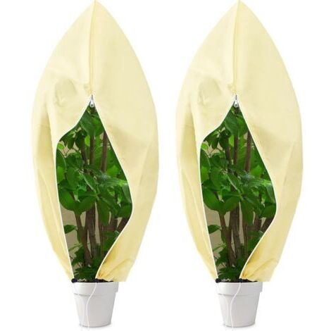 Voile d'Hivernage pour Plantes Extérieur 120x180 cm, 2 Pcs Housses de Protection Contre Le Gel, Couverture Végétale Protection pour Plantes, Toile