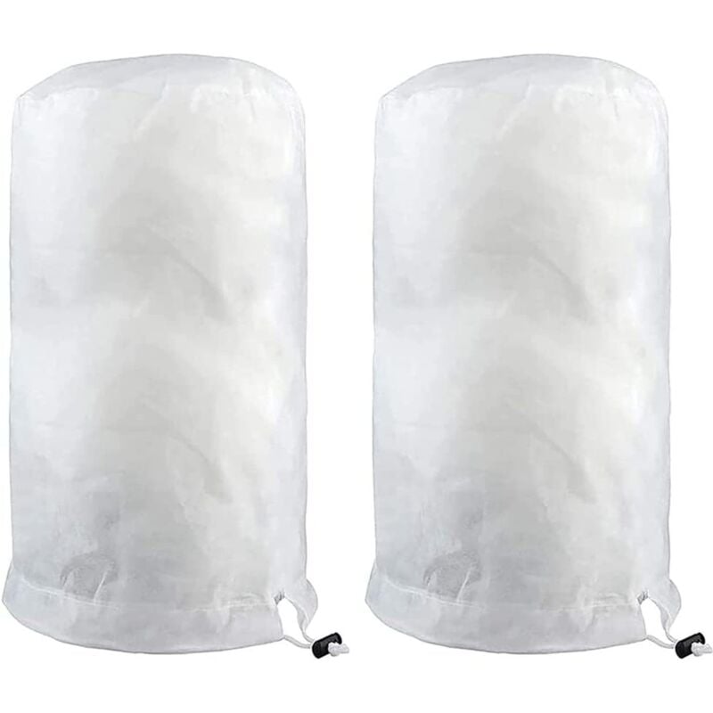 Voile d'hivernage,Lot de 2 housses de protection contre le gel pour plantes avec fermeture éclair 140 x 200 cm - Couverture chaude pour protéger les