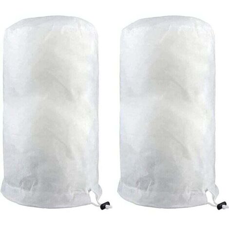 Voile d'hivernage,Lot de 2 housses de protection contre le gel pour plantes avec fermeture éclair 140 x 200 cm - Couverture chaude pour protéger les arbres fruitiers et les plantes Voile d'hivernage