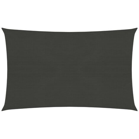 Voile d'ombrage 160 g-m² Anthracite 2,5x4,5 m PEHD