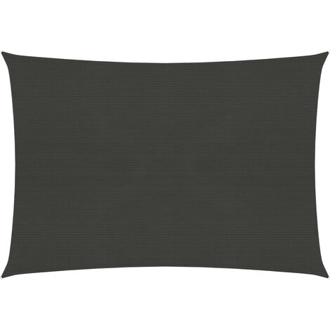 Voile d'ombrage 160 g/m² Anthracite 4x5 m PEHD - Anthracite