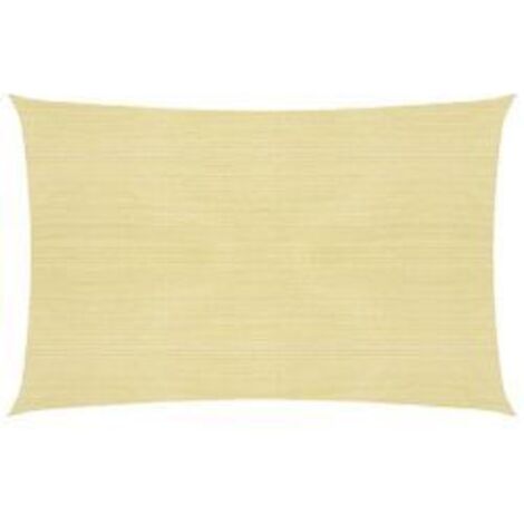 Voile d'ombrage 160 g-m² Beige 2,5x4 m PEHD