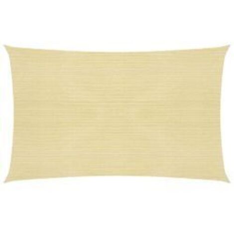 Voile d'ombrage 160 g-m² Beige 2,5x4,5 m PEHD
