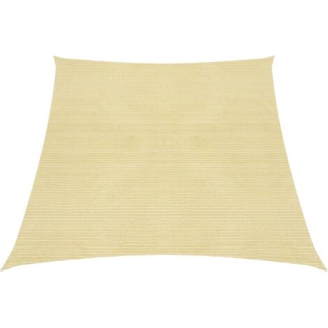 Voile d'ombrage 160 g-m² Beige 3-4x2 m PEHD