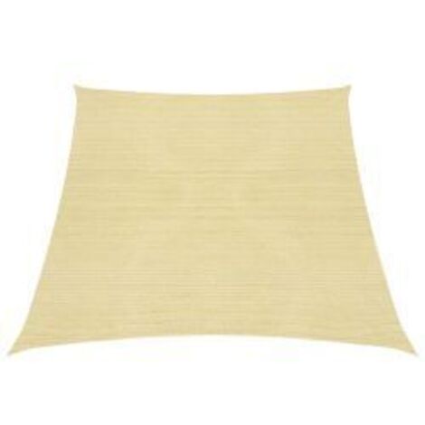 Voile d'ombrage 160 g-m² Beige 3-4x3 m PEHD