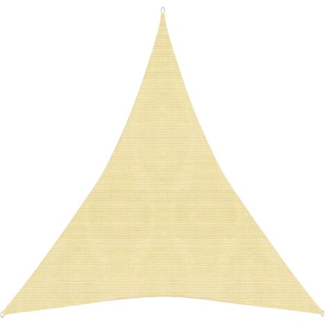 Voile d'ombrage 160 g-m² Beige 4x5x5 m PEHD