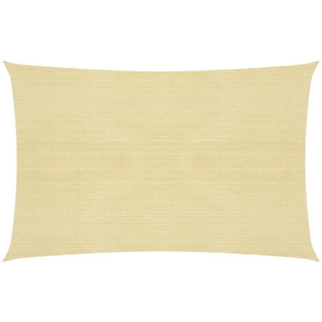 Voile d'ombrage 160 g-m² Beige 5x8 m PEHD