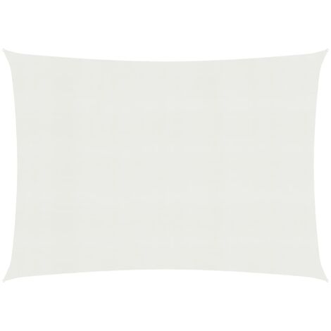 Voile d'ombrage 160 g-m² Blanc 4x5 m PEHD
