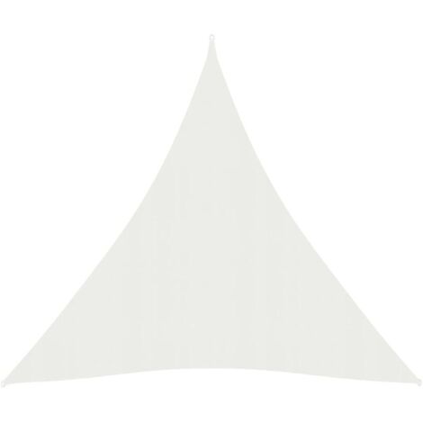 Voile d'ombrage 160 g/m² Blanc 5x7x7 m PEHD