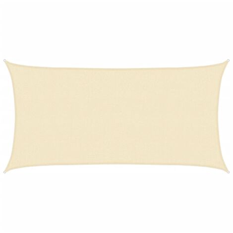Voile d'ombrage 160 g/m² Crème 2x3,5 m PEHD vidaXL