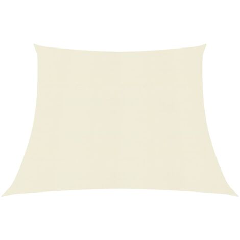 Voile d'ombrage 160 g-m² Crème 3-4x2 m PEHD