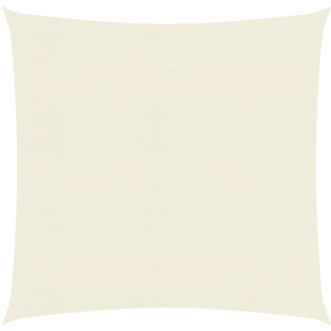Voile d'ombrage 160 g-m² Crème 3x3 m PEHD