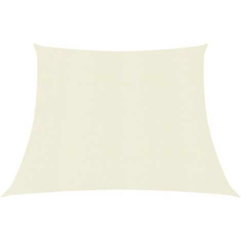 Voile d'ombrage 160 g-m² Crème 4-5x3 m PEHD