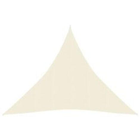 Voile d'ombrage 160 g-m² Crème 4,5x4,5x4,5 m PEHD