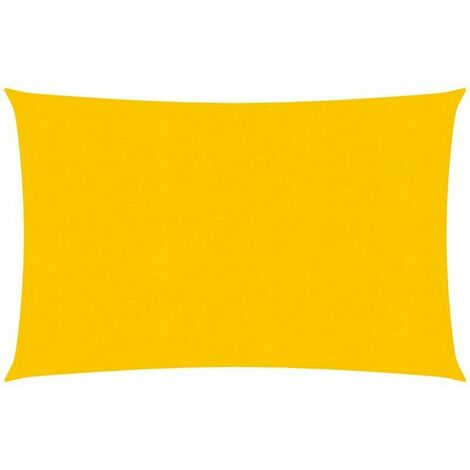Voile d'ombrage 160 g/m² Jaune 2,5x4,5 m PEHD