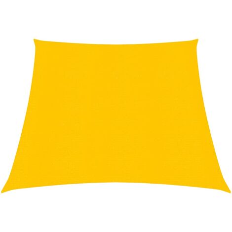 Voile d'ombrage 160 g-m² Jaune 3-4x2 m PEHD