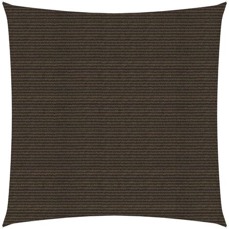 Voile d'ombrage 160 g-m² Marron 3x3 m PEHD