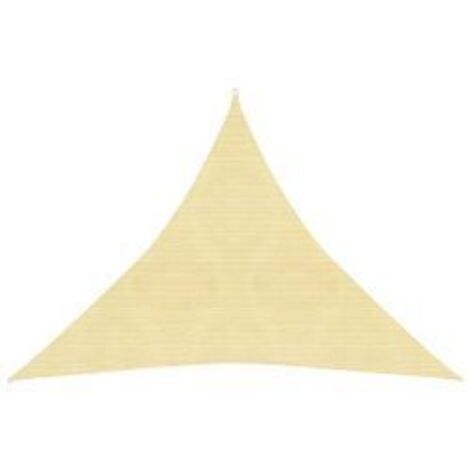 Voile d'ombrage 160 g-m² Marron 4,5x4,5x4,5 m PEHD
