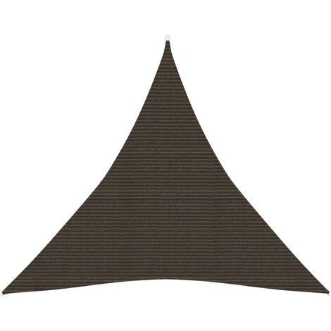 Voile d'ombrage 160 g-m² Marron 4,5x4,5x4,5 m PEHD