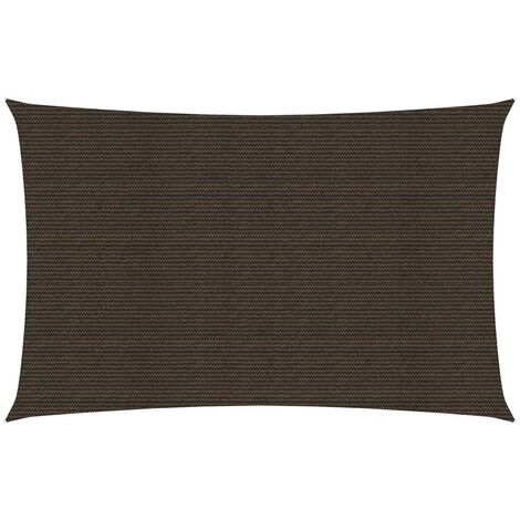 Voile d'ombrage 160 g-m² Marron 4x6 m PEHD