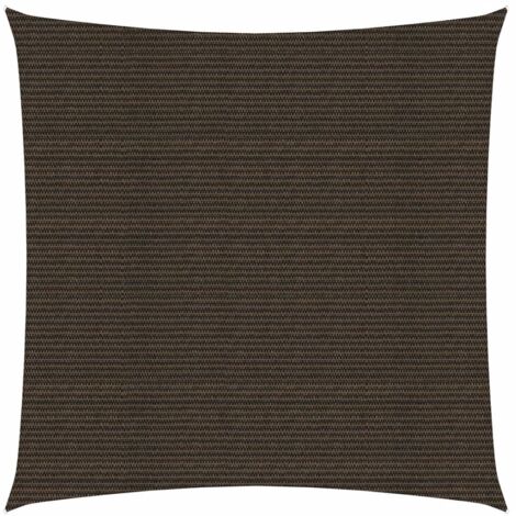 Voile d'ombrage 160 g/m² marron 7 x 7 m pehd